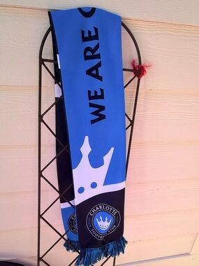 Charlotte Football Club Minted 2022 Ford Blue Black WE ARE Fan Scarf inaugural